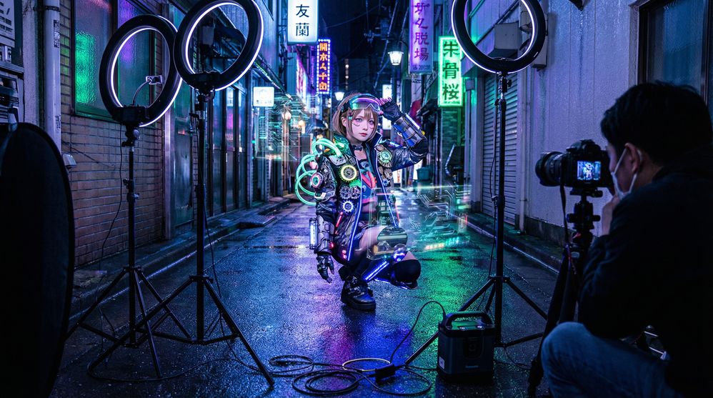 裸舞赛博朋克cosplay写真视频